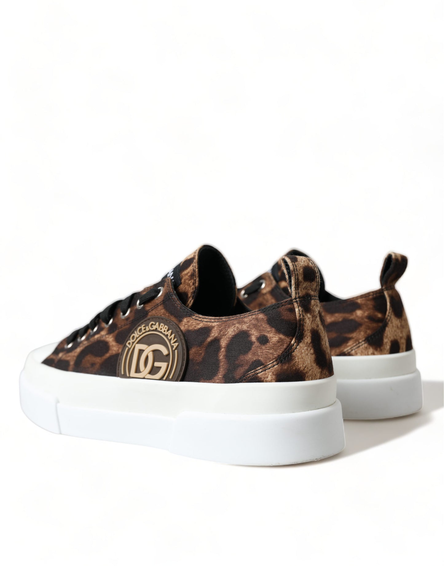 Dolce & Gabbana Elegant Leopard Print Casual Sneakers