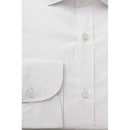 Bagutta White Cotton Men Shirt