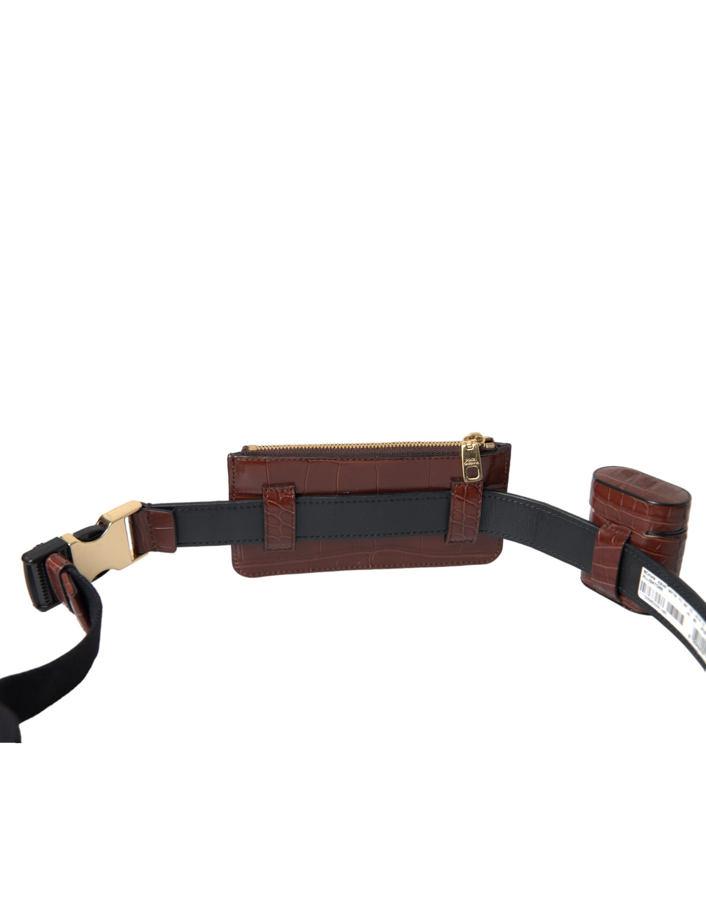 دولتشي آند غابانا Airpod الجلدي الأنيق ومحفظة العملات المعدنية الثنائية