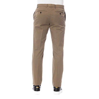 Trussardi Brown Cotton Men Pant