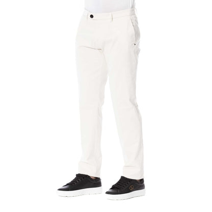 Trussardi White Cotton Men Pants