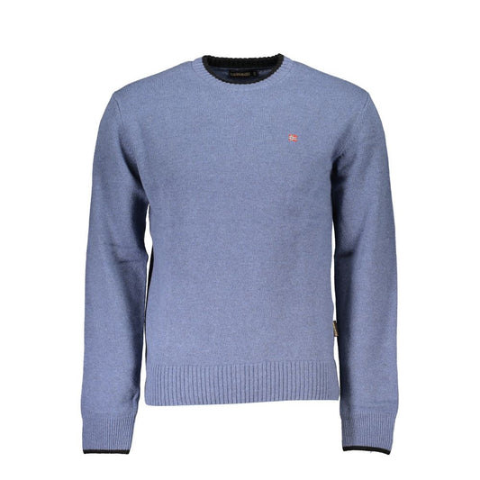 Napapijri Blue Fabric Men Sweater