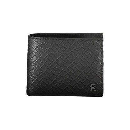 Tommy Hilfiger Elegant Leather Double Card Wallet with Contrast Details