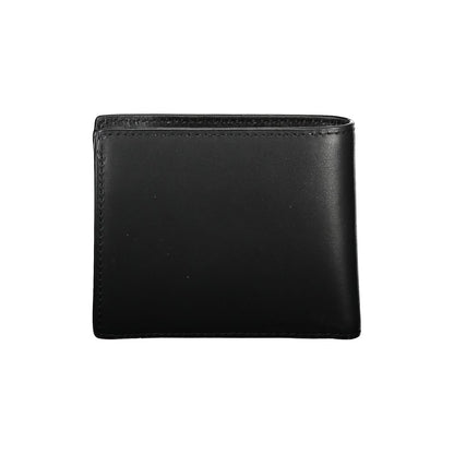 Tommy Hilfiger Sleek Black Leather Wallet for the Modern Man