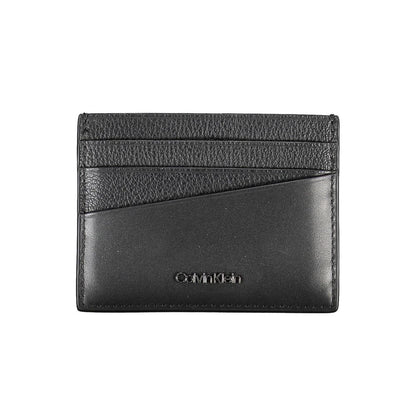 Calvin Klein Elegant Leather Card Holder in Timeless Black