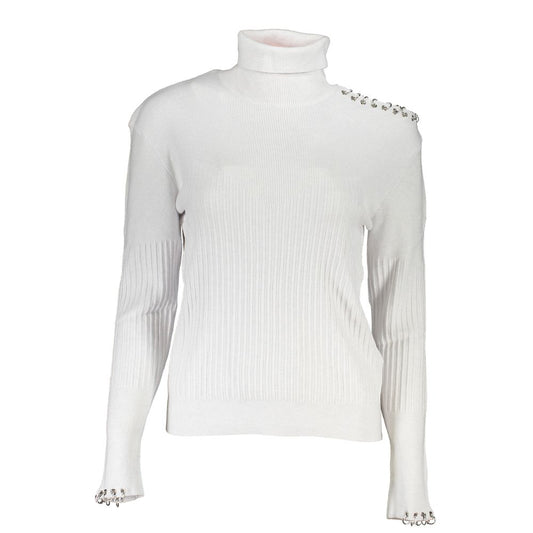 Patrizia Pepe Chic Turtleneck Sweater with Contrast Details