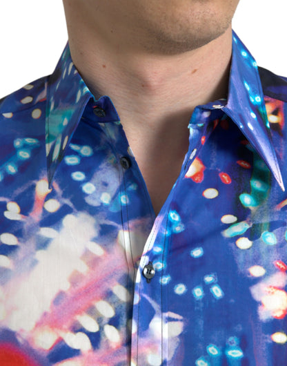 Dolce & Gabbana Multicolor Luminarie Slim MARTINI Shirt