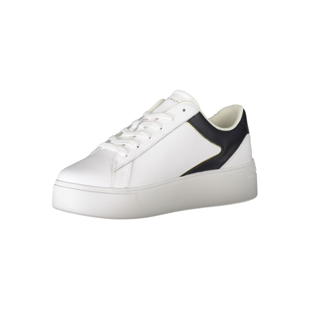 Tommy Hilfiger White Polyester Sneaker