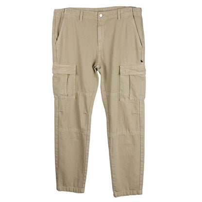 Comme Des Fuckdown Beige Cotton Men Trouser