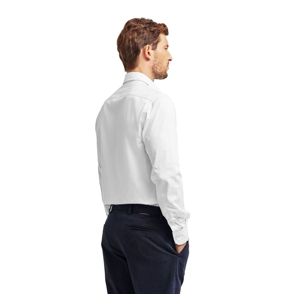 Ballantyne White Cotton Men Shirt