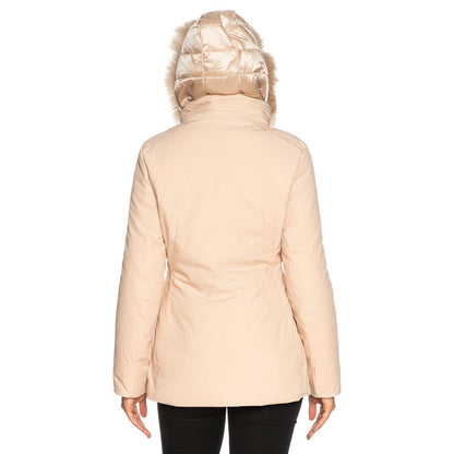 Yes Zee Beige Polyamide Women Jacket