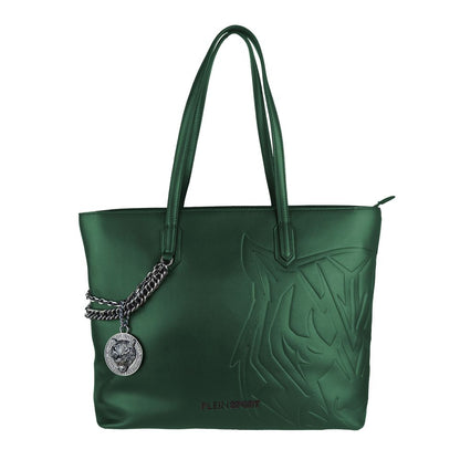 Plein Sport Green Polyethylene Women Shoulder Bag