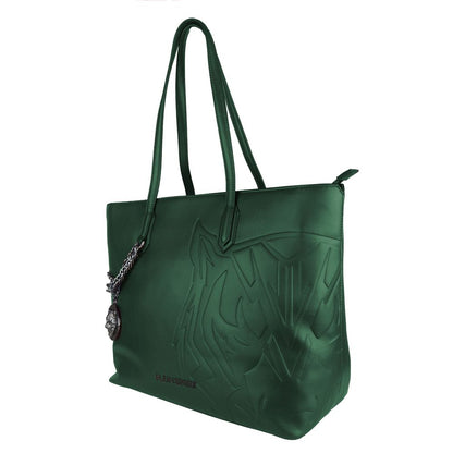 Plein Sport Green Polyethylene Women Shoulder Bag