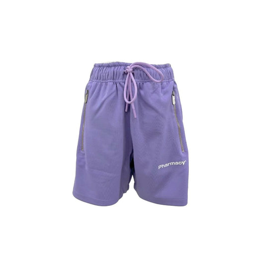 Pharmacy Industry Chic Purple Bermuda Shorts with Side Stripes