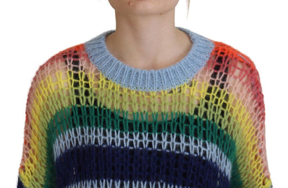 سترة صوفية محبوكة متعددة الألوان من Dsquared²
