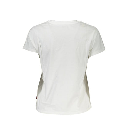 Levi's White Cotton Tops & T-Shirt