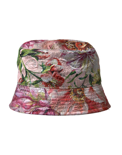 Dolce & Gabbana Multicolor Floral Jacquard Bucket Hat Men