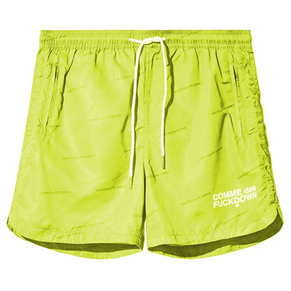 Comme Des Fuckdown Yellow Polyester Men's Bermuda Short