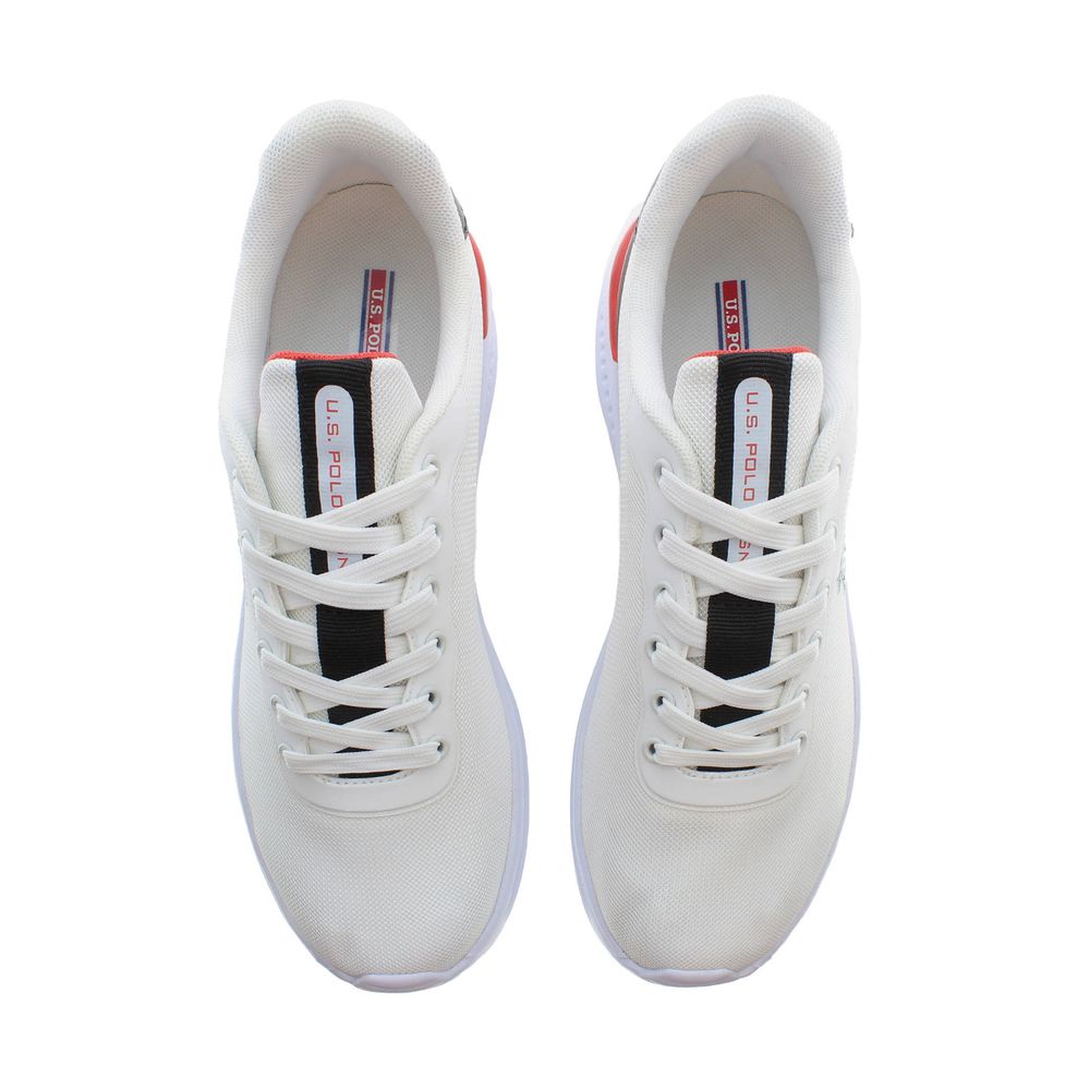 U.S. POLO ASSN. White Polyester Men Sneaker