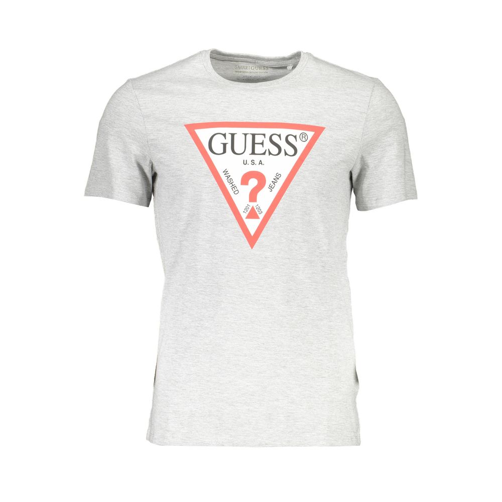 تي شيرت بشعار Guess Jeans Chic رمادي بقصة ضيقة