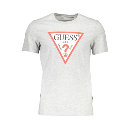 تي شيرت بشعار Guess Jeans Chic رمادي بقصة ضيقة