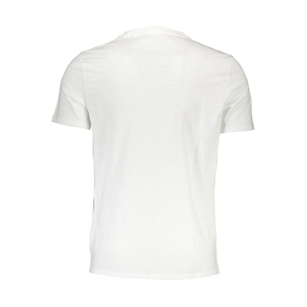 Guess Jeans White Cotton Men T-Shirt