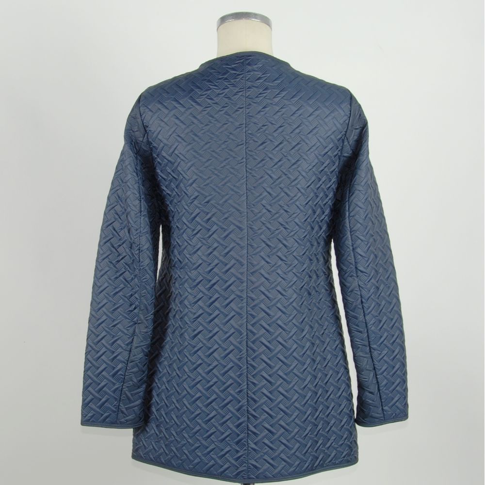 Emilio Romanelli Blue Polyester Women Jacket