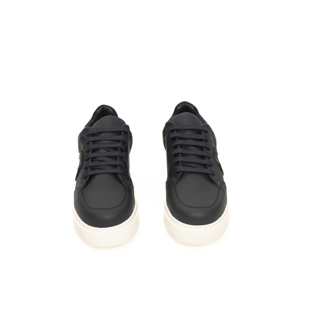 Cerruti 1881 Blue Cowhide Men's Sneaker