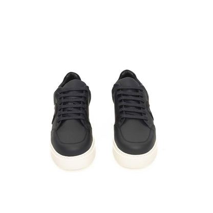 Cerruti 1881 Blue Cowhide Men's Sneaker