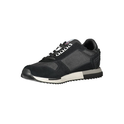 Napapijri Black Leather Men Sneaker