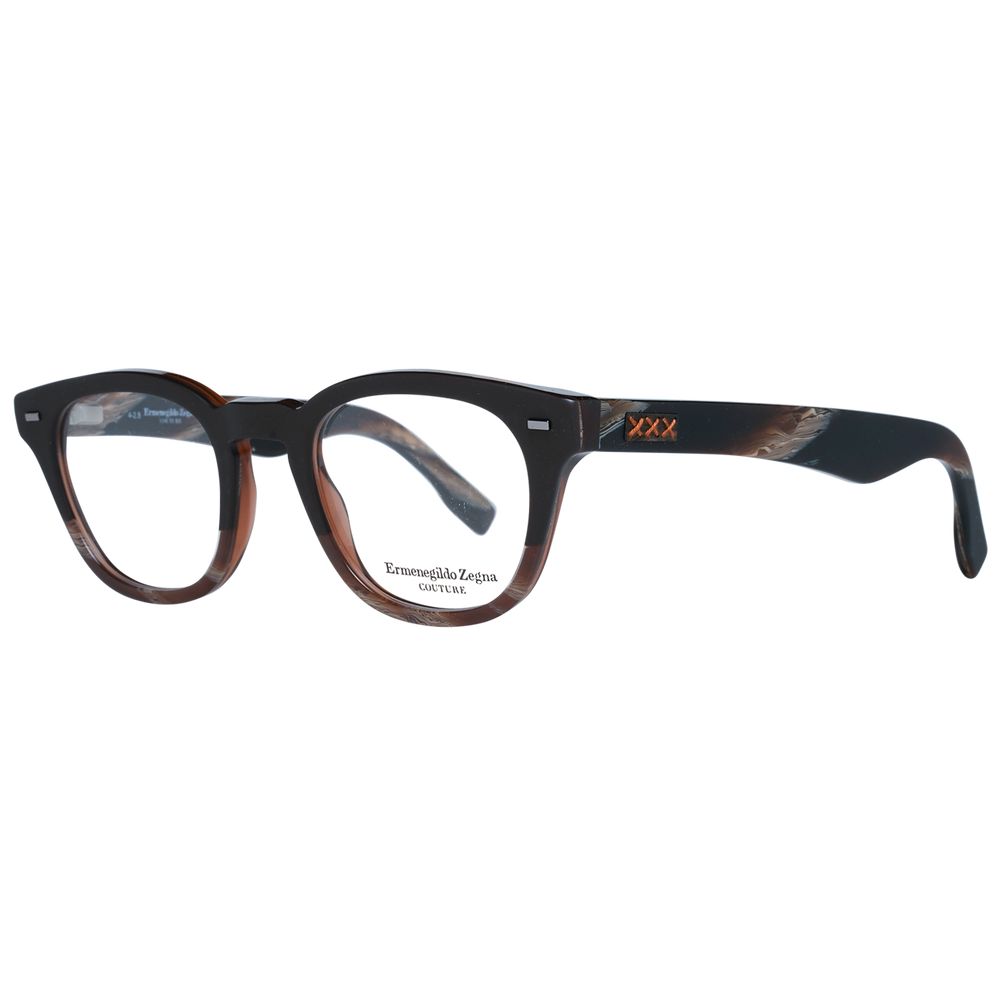 Zegna Couture Brown Men Optical Frames