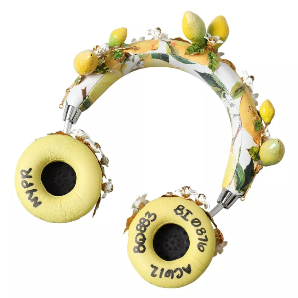 Dolce & Gabbana Lemon Crystal Floral Headset Audio Headphones