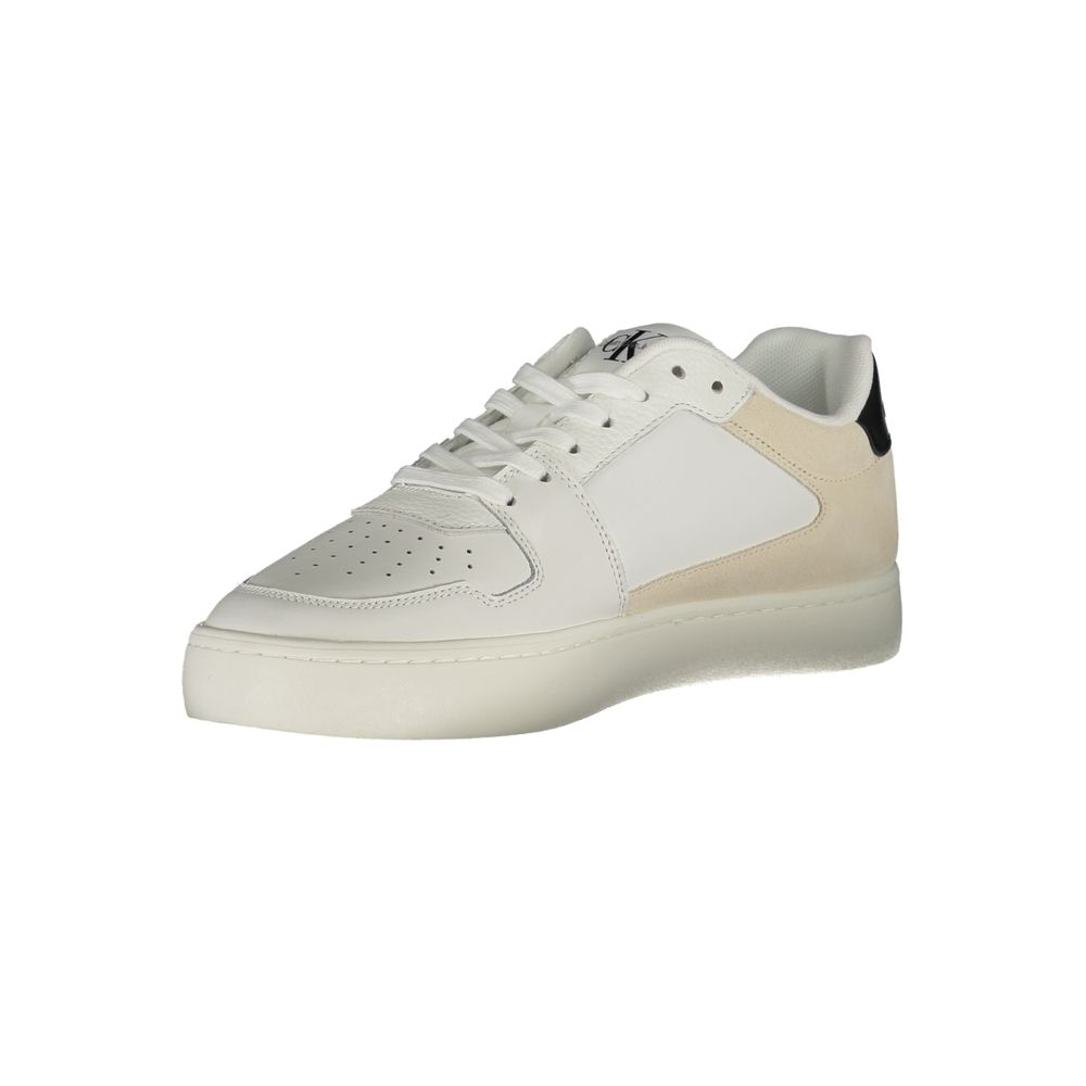 Calvin Klein White Polyester Sneaker