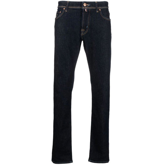 Jacob Cohen Blue Cotton Jeans & Pant