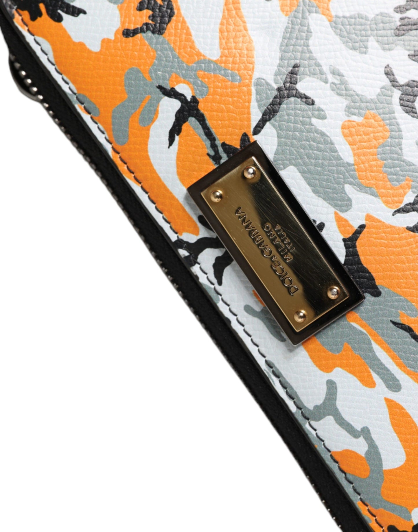 Dolce & Gabbana Multicolor Camouflage Leather Purse Cross Body Bag