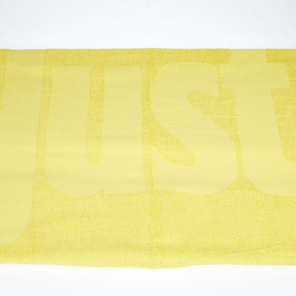 Just Cavalli Yellow Cotton Men Beach Towel