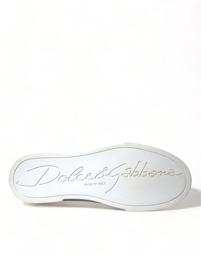 Dolce & Gabbana Elegant Gold Low-Top Sneakers - Chic Comfort Footwear