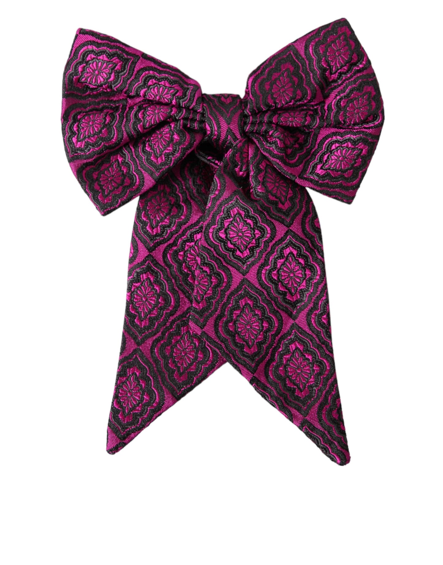 Dolce & Gabbana Purple Ribbon Silk Adjustable Neck Men Bow Tie