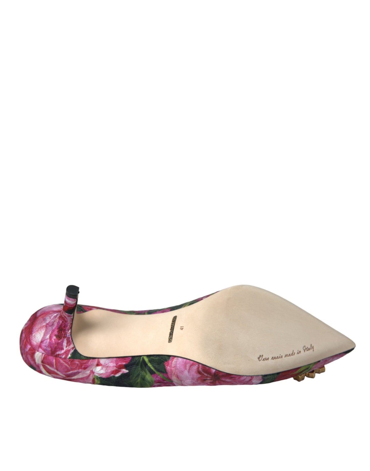 حذاء دولتشي آند غابانا ذو الكعب العالي والكريستال متعدد الألوان