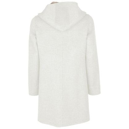 Made in Italy White Wool Vergine Jacket