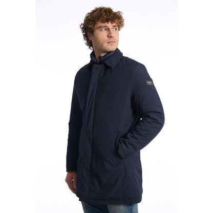 Baldinini Trend Blue Polyester Men Jacket