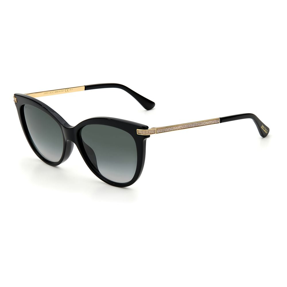 Jimmy Choo Black Haircalf Sunglasses