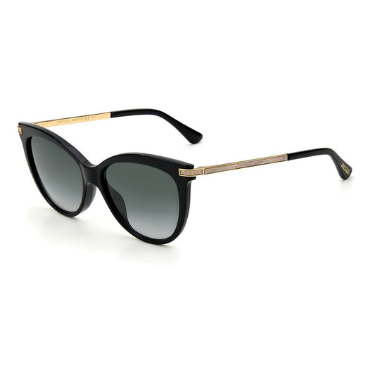 Jimmy Choo Black Haircalf Sunglasses