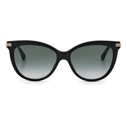 Jimmy Choo Black Haircalf Sunglasses