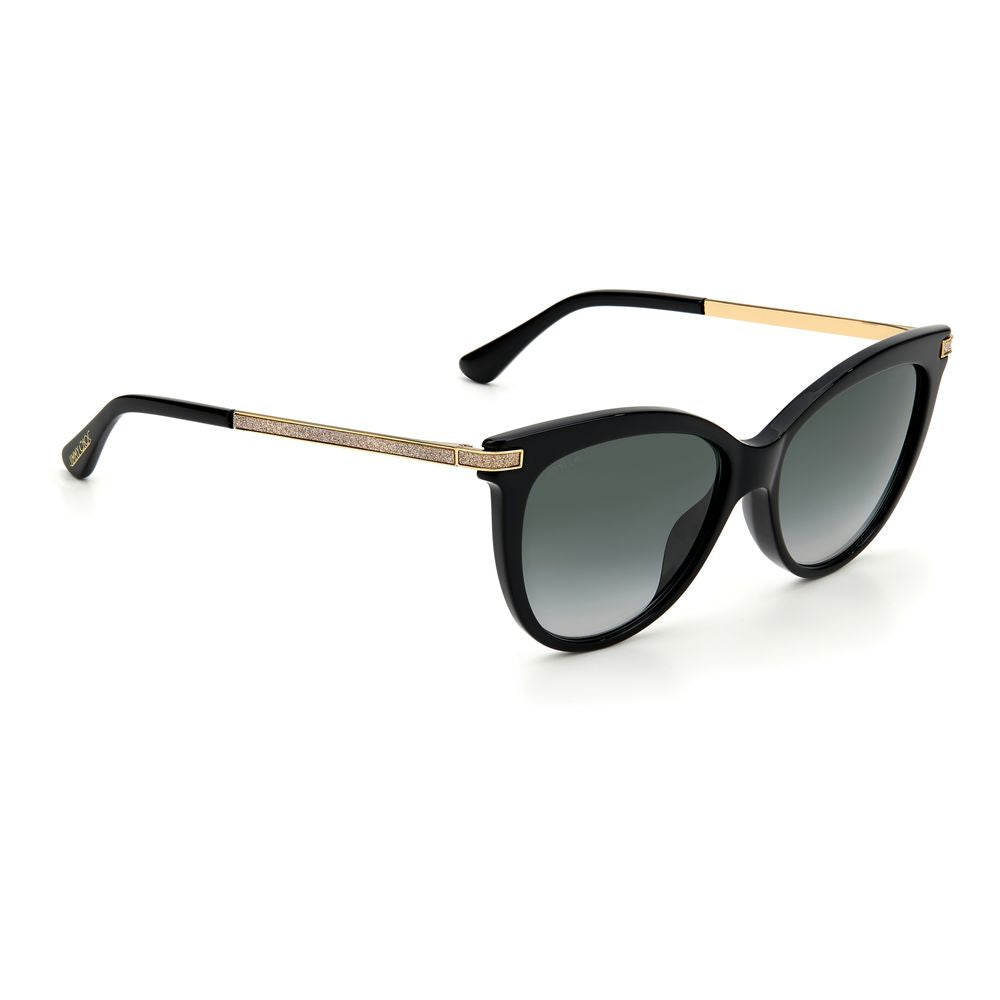 Jimmy Choo Black Haircalf Sunglasses