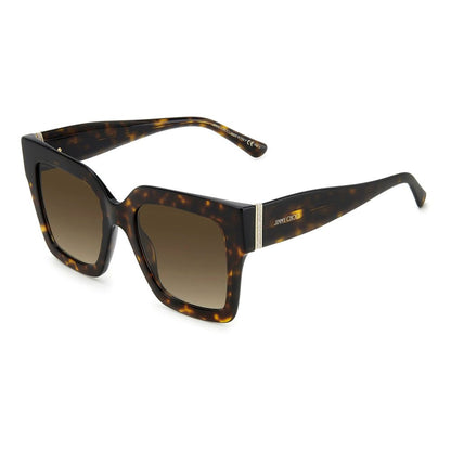 Jimmy Choo Brown Haircalf Sunglasses