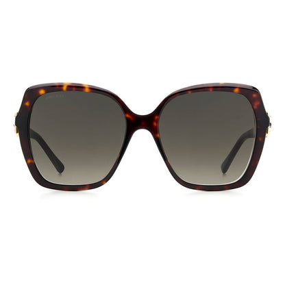 Jimmy Choo Brown Haircalf Sunglasses