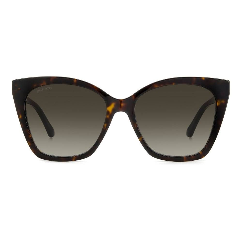 Jimmy Choo Brown Haircalf Sunglasses