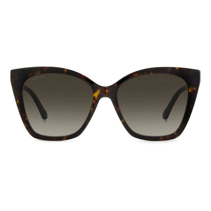 Jimmy Choo Brown Haircalf Sunglasses