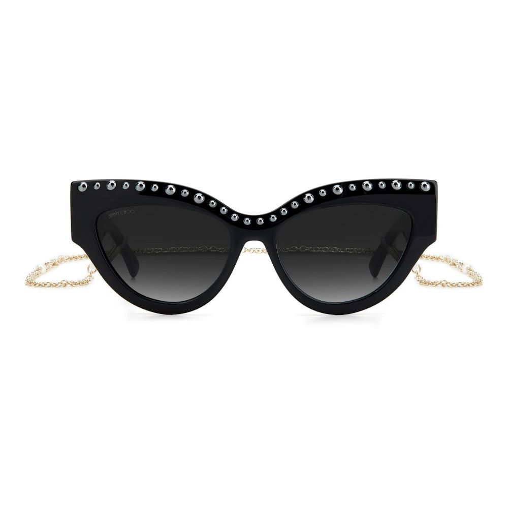 Jimmy Choo Black Haircalf Sunglasses